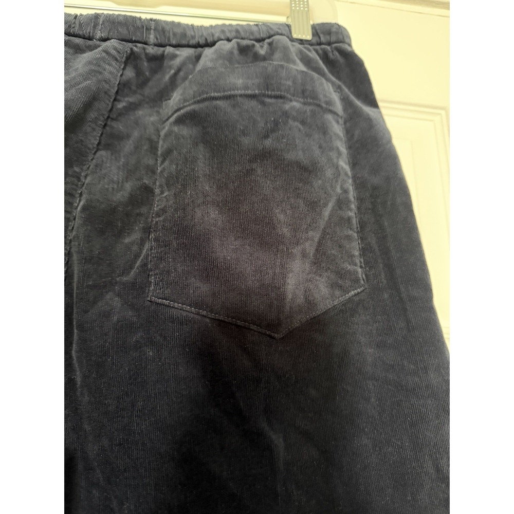 Citizens of Humanity Aurora Corduroy Pull On Wide Leg Pants Black S USA - Picture 7 of 9